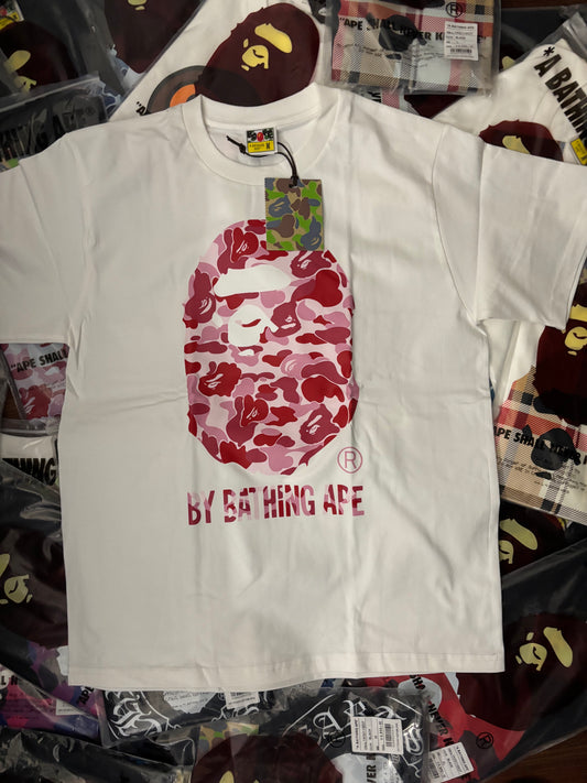 BAPE PINK WHITE